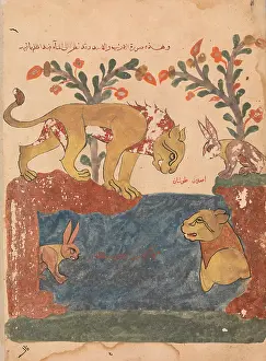 Kalila: The Hare, the Lion, and the Well, Folio from