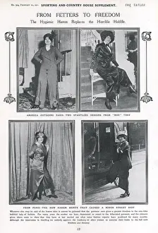 Startling: Harem trousers replace the hobble skirt