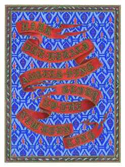 Crimson: Hark the Herald Angels Sing - on red banners