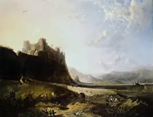 Harlech: Harlech Castle, Wales. By John Wright Oakes