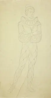 Harlequin: Harlequin study for The Rehearsal