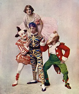 Harlequinade in a Sleeping Beauty pantomime