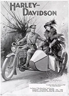 Davidson: Harley Davidson advertisement, WW1