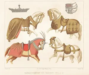 Charles Louandre: Harnesses and caparisons for horses, 15th and 16th century