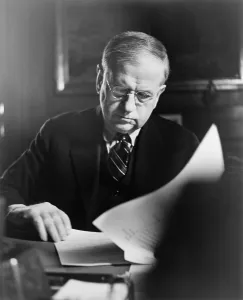 Pinched: Harold Ickes, Interior Secretary, administered