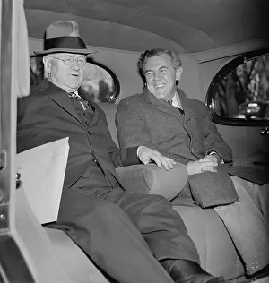 Administrations: Harold Ickes and Thomas Corcoran, after a meeting