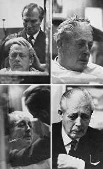 Toppers: Harold Macmillan at the barbers