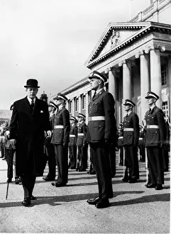 Harold Macmillan inspecting the troops