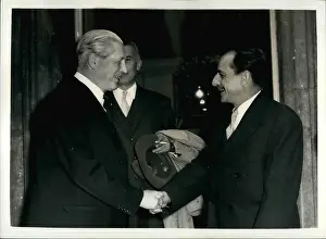Lunches: Harold Macmillan and Koca Popovic of Yugoslavia