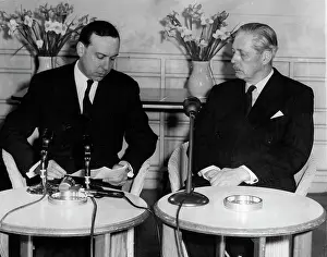 Northolt: Harold Macmillan and Maurice Couve de Murville