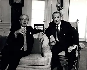Macmillan: Harold Macmillan and President Johnson, Washington