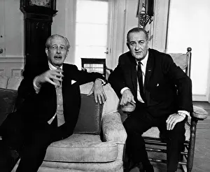 Macmillan: Harold Macmillan and President Johnson, Washington