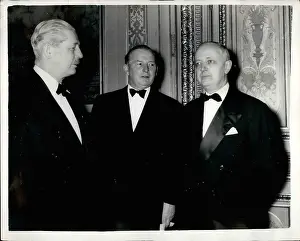 Mollet: Harold Macmillan, Selwyn Lloyd and Guy Mollet, Paris
