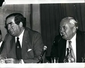Conferences: Harold Wilson and Denis Healey at press conference