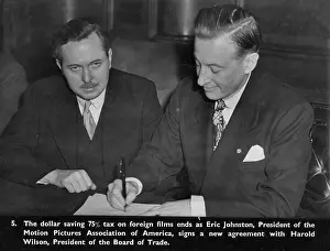 Harold Wilson and Eric Johnston