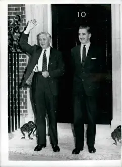 Bowden: Harold Wilson and Herbert Bowden, Downing Street, London