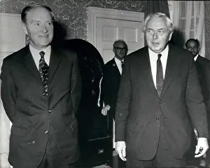 Cosgrave: Harold Wilson with Liam Cosgrave, Irish PM