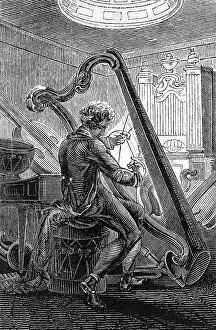 Stringing: Harp Maker 1827