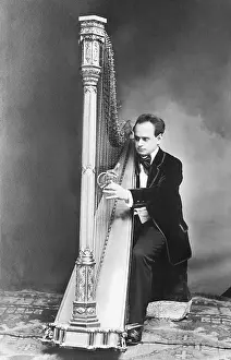 Harp: The harp player V. Klicka, 1912