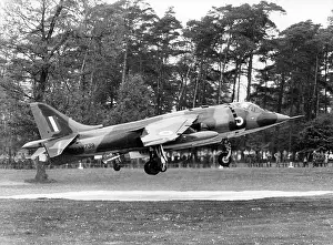 Moenchengladbach: Harrier airplane of British army in Germany
