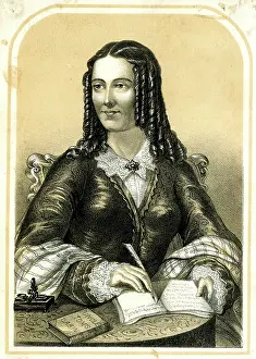 Ringlets: Harriet Beecher Stowe, American author