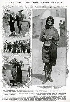 Quimby: Harriet Quimby getting ready for her flight 1912