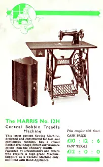 Bobbin: Harris Sewing Machine, Model No.12H