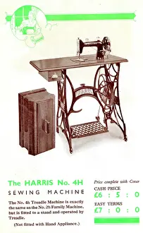 Treadle: Harris Sewing Machine, Model No.4H