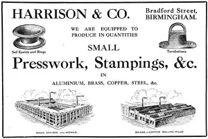 Presswork: Harrison & Co - Presswork, Stampings. Aircraft Components