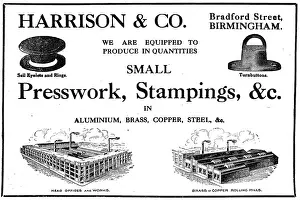 Presswork: Harrison & Co - Presswork, Stampings. Aircraft Components