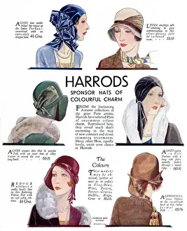 Alphonsine: Harrods hats for 1929