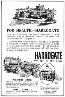 Spas: Harrogate advertisement, 1918