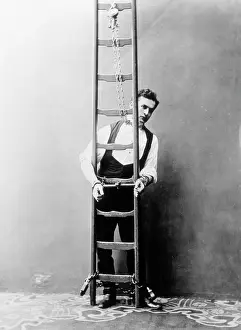 Magic Circle: Harry Houdini chained to a ladder