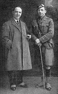 Argyllshire: Harry Lauder and his son John, June 1915