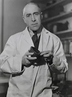 Reinstated: Harry Price in his lab
