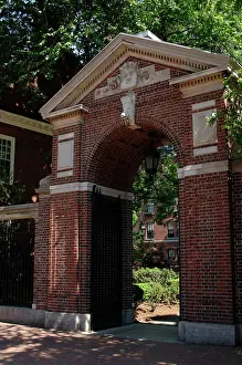 Higher: Harvard University. Partial view. Cambridge. Massachusetts