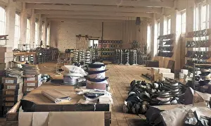 Hat factory finishing room