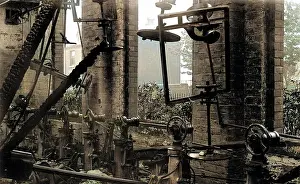 The Battersby Collection: Hat factory machinery after fire
