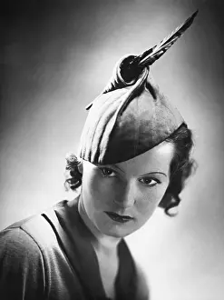 Quilted: Hat fashion, 1934