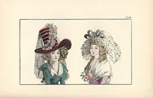 Eloffe: Hat inspired by Salieri's opera Tarare: pink