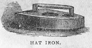 Ironing: Hat iron, 1888