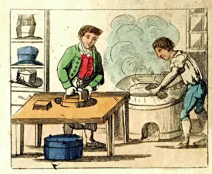 Shelf: Hat makers at work