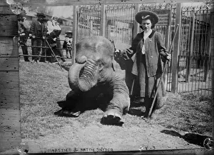 Snyder: Hattie Snyder, elephant trainer, and Hattie ?
