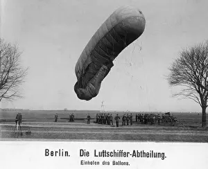 Retrieve: Hauling down the balloon, 1899