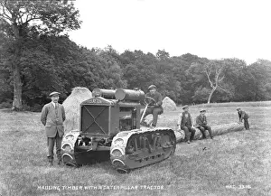 Hauling: Hauling Timber With a Caterpillar Tractor