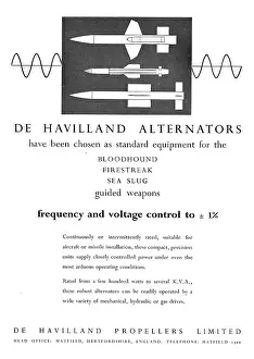 Alternators: De Havilland Alternators For Guided Missiles