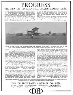 Camber: De Havilland Automatic Camber Gear For Aircraft