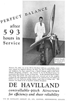 Controllable: De Havilland Controllable Pitch Airscrews