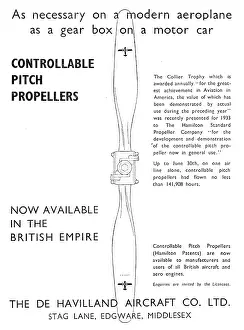 Controllable: De Havilland Controllable Pitch Propellers 1934