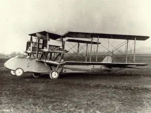 de Havilland DH3 bomber with wings folded
